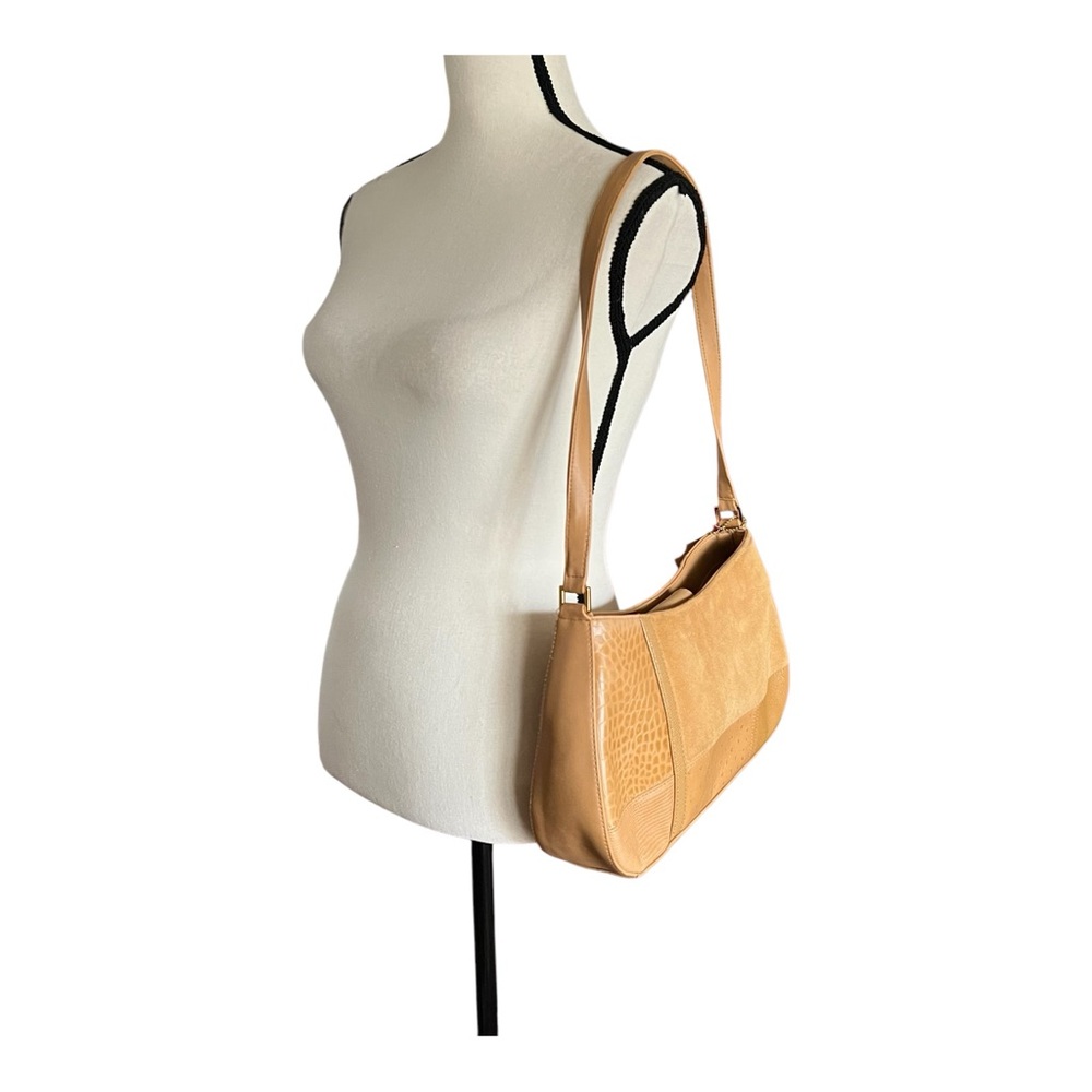 Giani Bernini Leather Patchwork Style Shoulder Ha… - image 4